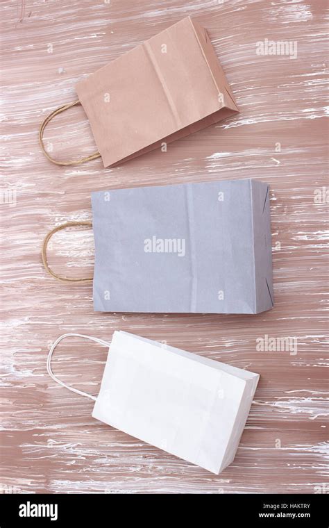 paper bag on art painted background for natural recycle concept Stock Photo - Alamy