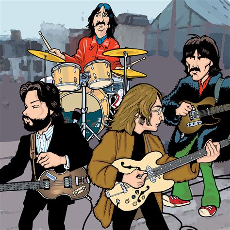 Beatles Rooftop Performance by Anthony Parisi, Limited Edition Print – Fine Art Scene