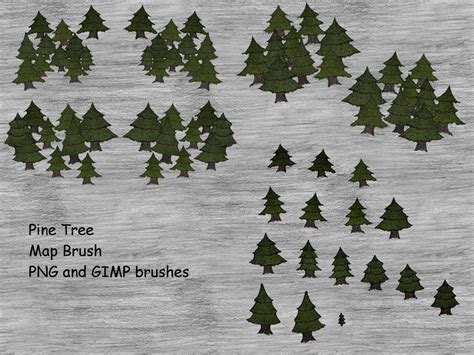Pine Tree MAP BRUSH byStarcave by Starcave on DeviantArt