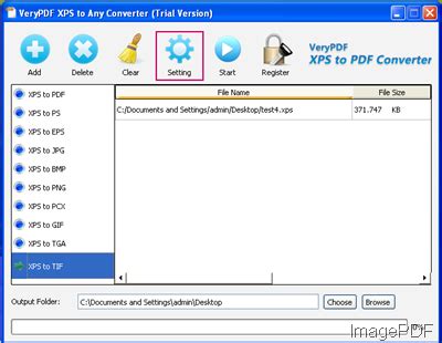 XPS to tiff Converter | ImagePDF Document Center