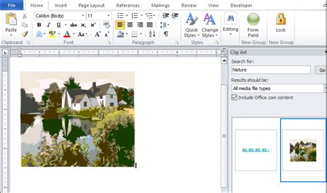 How to add clip art to Word document - javatpoint