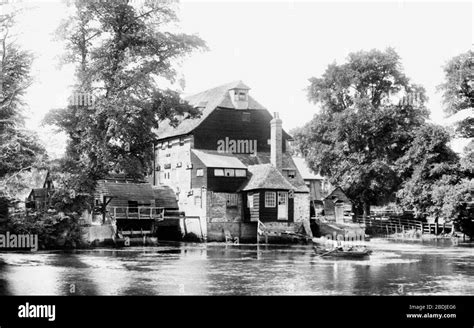 Houghton, the Mill 1899 Stock Photo - Alamy