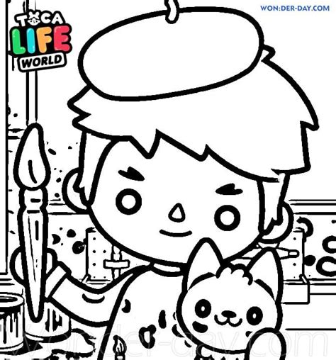 Download or print this amazing coloring page: Toca Boca Life coloring ...