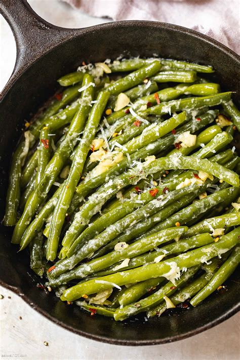 Green Beans Recipe with Garlic and Parmesan – Sauteed Green Beans ...