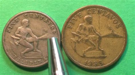 1958 Phillipines 5 Centavos Coin - Pilipinas Surprise Rare Old Coin - YouTube