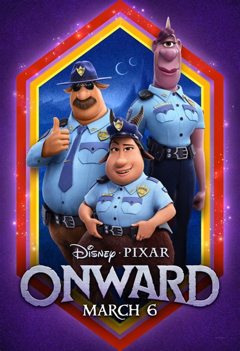 New big character posters for Disney and Pixar’s «Onward» movie. Plus ...