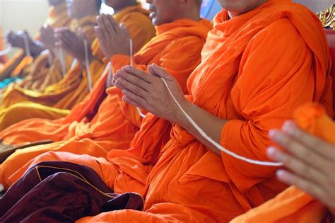 Monks of the religious rituals, Buddhist ceremony - maximize