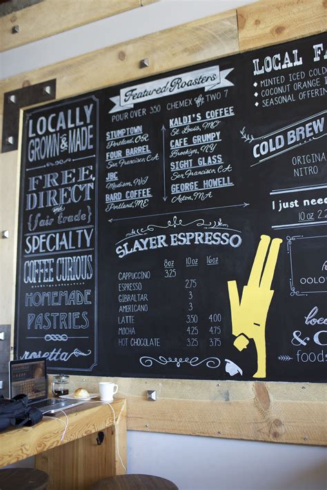 Off Site Mural or Chalk Painting. Coffee Shops. Restaurants. Corporate Branding… More Chalk Menu ...
