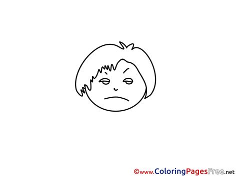 Coloring Pages Sad