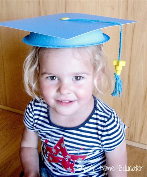 DIY Preschool Graduation Caps Made Easy - Stay At Home Educator