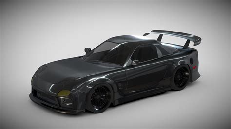 Mazda RX-7 Modified - Buy Royalty Free 3D model by Naudaff3D [3a237b0] - Sketchfab Store