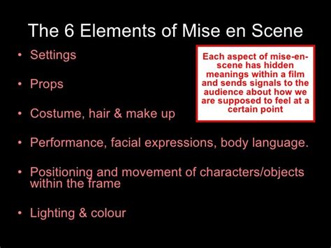 Mise En Scene Definition Example