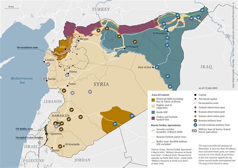 Syrian Civil War Frontline Map