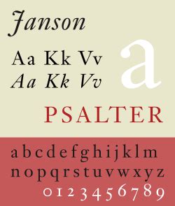 Janson font | Typeface design, Typographic design, Type posters