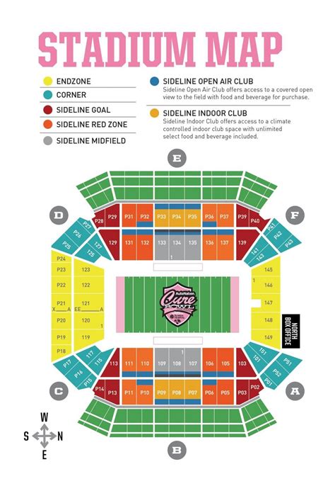 Camping World stadium map - Camping World stadium seat map (Florida - USA)