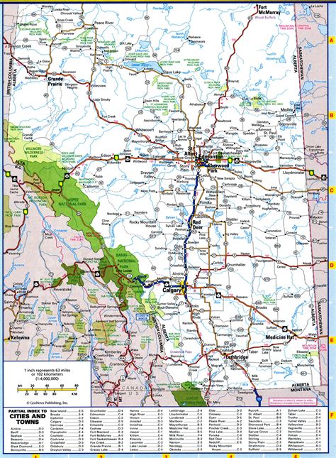 Alberta Highways Map Free Printable Road Map Of Alberta Province Canada | sexiezpix Web Porn