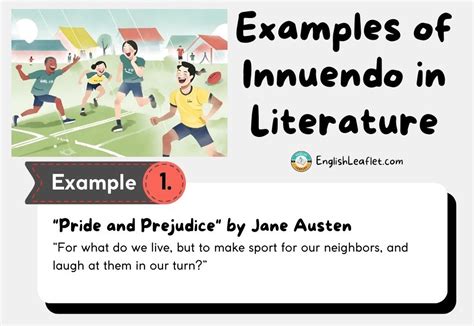 Examples of Innuendo in Literature - EnglishLeaflet