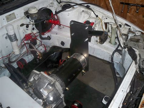 This is the electric motor inside my DIY electric car. It takes up almost no room at all. The ...