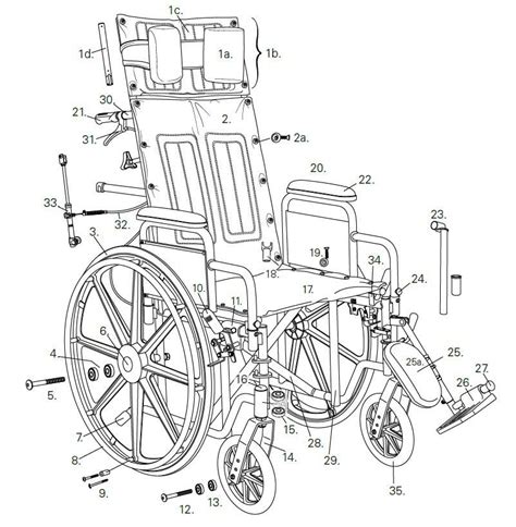 Heavy-Duty Reclining Wheelchair Parts Finder | Direct Supply