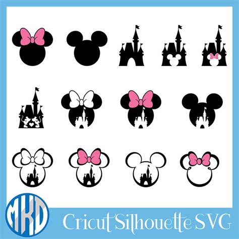 Disney svg Minnie Bow svg Minnie USA flag bow svg Mickey svg Minnie ...