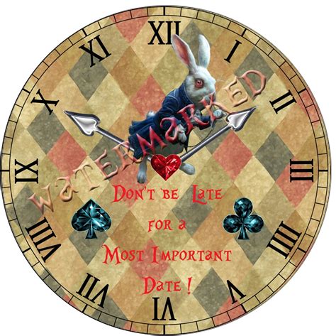 Alice In Wonderland Clock Printable