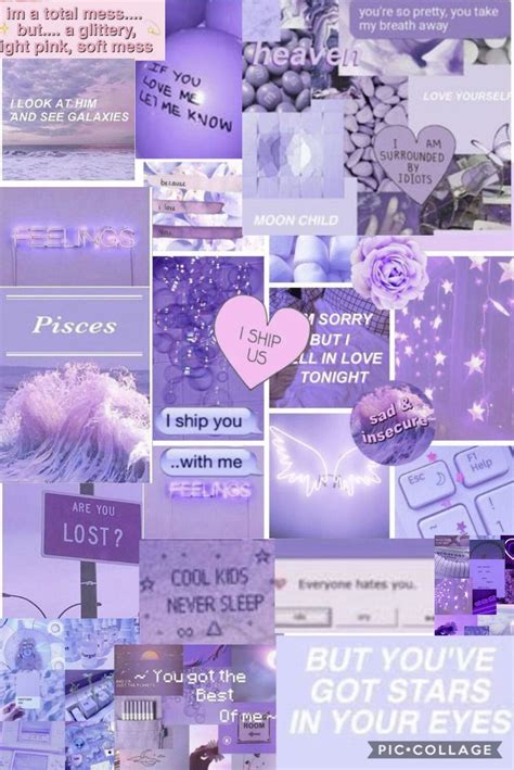 Aesthetic Purple Collage Laptop Wallpaper - vrogue.co