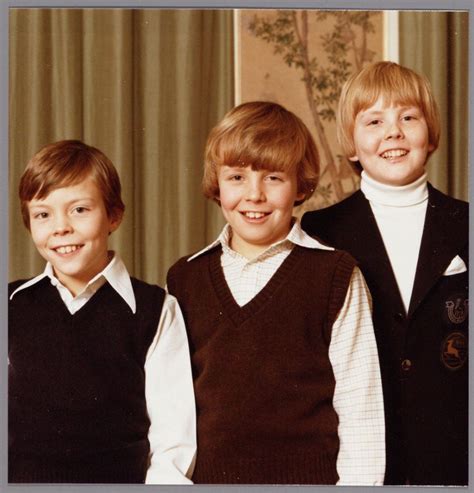 Prince Constantijn of the Netherlands with his older brothers Prince Friso & Prince Willem ...