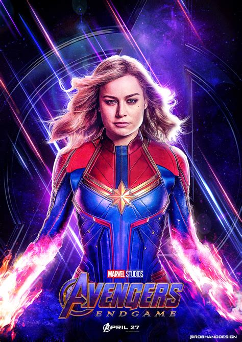 Avengers Endgame | Captain Marvel Poster on Behance