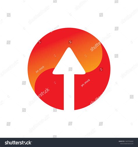 Red Circle Arrow Logo Design Stock Vector (Royalty Free) 1687954660 ...