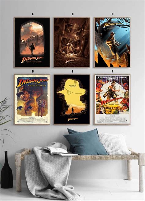 Indiana Jones Poster Classic Movie Bedroom Art Canvas Poster-unframe ...