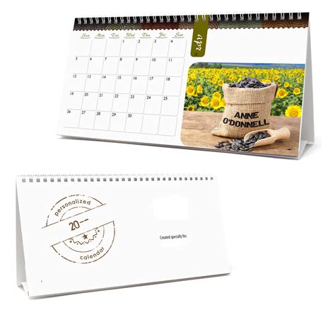 2025 Image Personalized, Desk Tent Calendar | 11" x 5-1/2" Custom ...