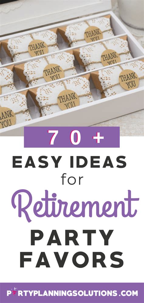 70+ Really Simple and Meaningful Retirement Party Favors | Retirement party favors, Retirement ...