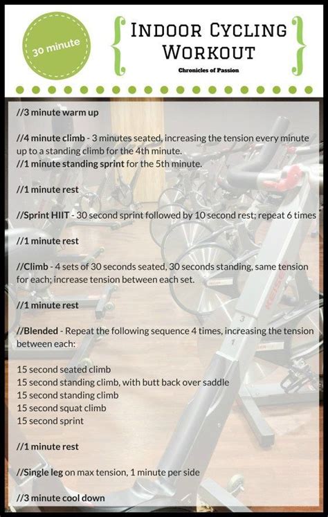 30 minute high intensity indoor cycling workout. Perfect for cross training. | Indoor cycling ...