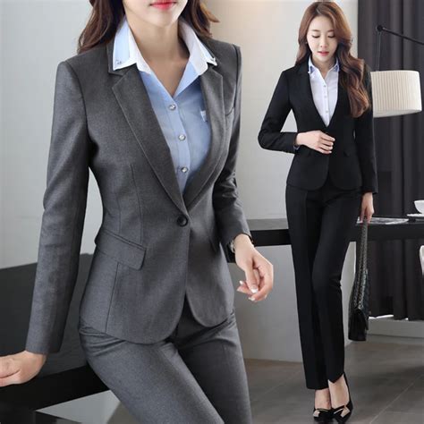 Hotel Uniform Autumn Winter Female Restaurant Manager Long Sleeved Suit ...