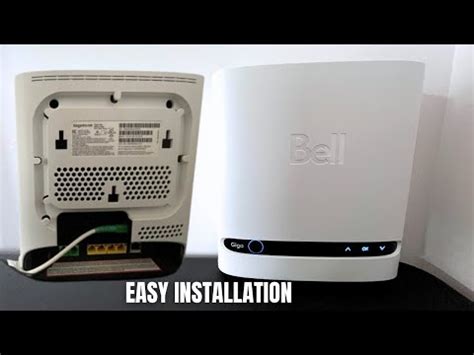 Easy Bell giga modem setup in 2 minutes - YouTube