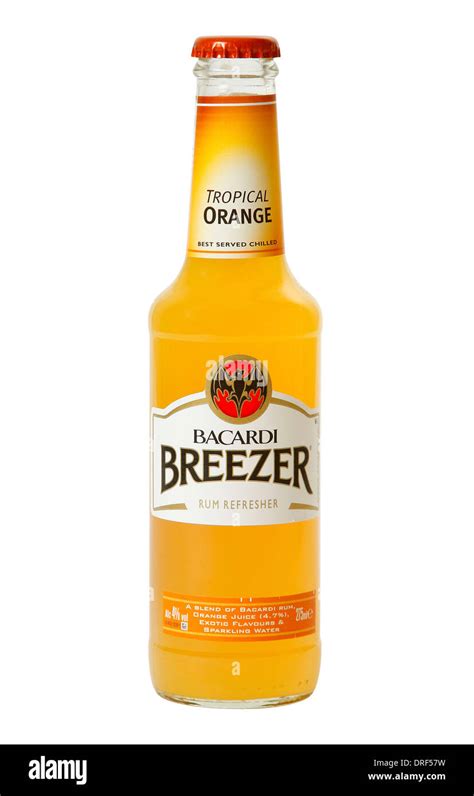 Bacardi Breezer Tropical Orange bottle Stock Photo - Alamy