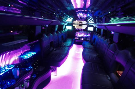 Edmonton Hummer Limousine Interior Purple - Edmonton Hummer Limos