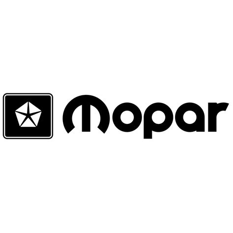 Mopar Logo Black and White – Brands Logos