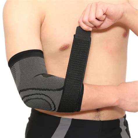 New Adjustable Arm Brace Arthritis Pain Relief Support Brace Breathable Elbow Splint Bandage ...