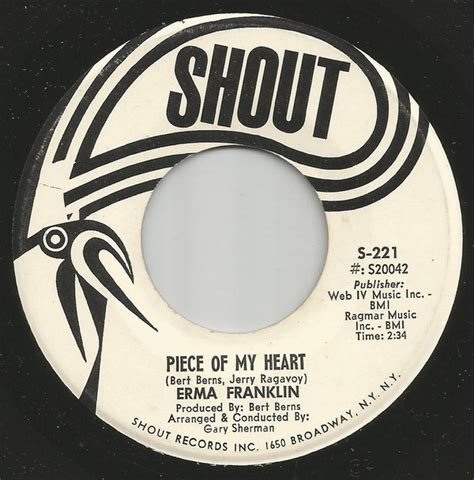 Erma Franklin – Piece Of My Heart (1967, Vinyl) - Discogs