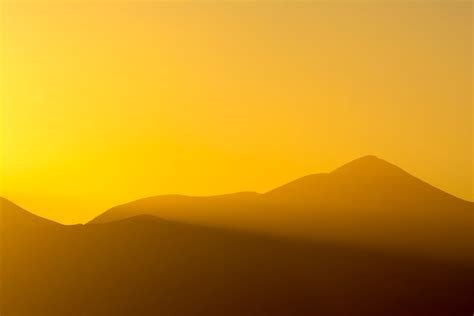 Silhouette Photography of Mountain during Sunset · Free Stock Photo