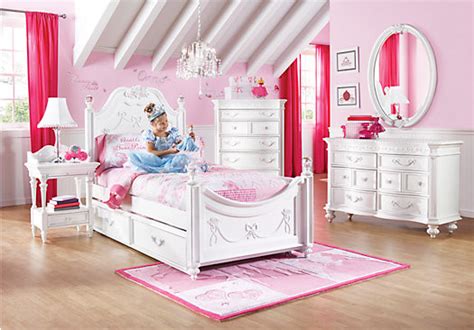 Disney Princess White Twin Poster Bedroom - Contemporary - Kids Bedroom ...