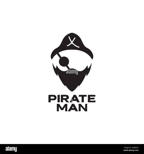 face crew pirate vintage logo design vector graphic symbol icon sign ...