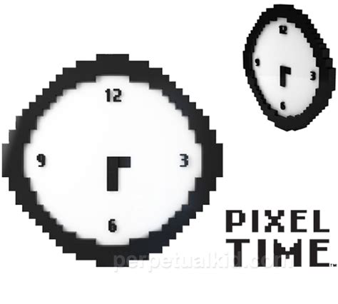 Pixel Time Wall Clock - GeekAlerts