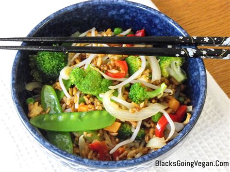 Chinese Style Vegetable Fried Rice - Blacks Going Vegan! : Blacks Going ...