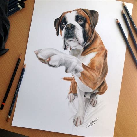 When got skills - you got skills, loving this one // Dog Color Pencil Drawing by AtomiccircuS ...