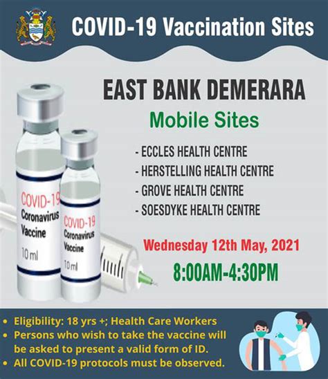 Covid-19 Vaccination sites - Stabroek News