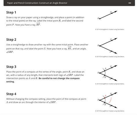 Perpendicular Bisector Construction Steps