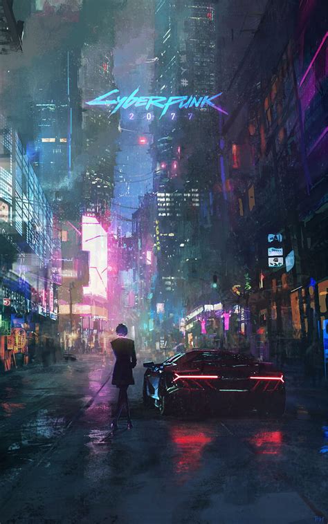 Cyberpunk 2077, synthwave, sci-fi games, futuristic, neon city, Games ...