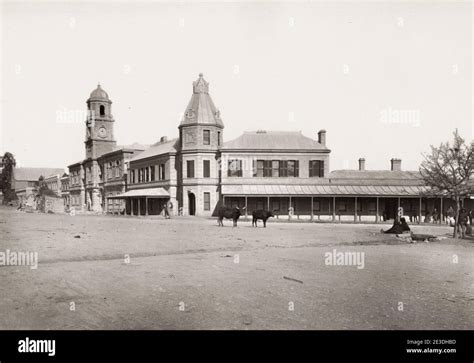 19th century vintage photograph: Public Buildings, Queenstown, South ...